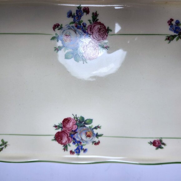 Holland Cheese Plate Platter Bone China Transferware South Holland Vintage 40s - Picture 4 of 8